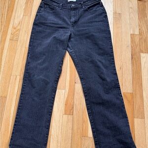 Lee Women's Straight Leg Jeans in Dark Gray